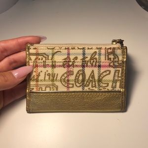Coach card and change holder